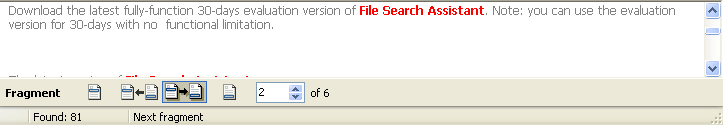 FSA preview pane search the quotation from file and highlight the found text.
