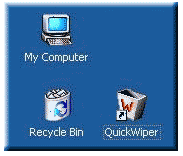 Windows Recycle Bin and QuickWiper's Icon - just drag and drop files