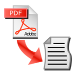 Convert PDF to text, PDF2TXT utility. PDF2TXT. Converts Adobe Acrobat PDF file to plain text file