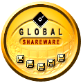 5 Star rating (5 Gold Disk) Award from GlobalShareware editors