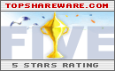 5 Stars rating from topshareware.com