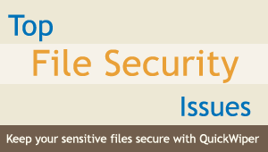 Wipe sensitive file. Top file security issues. Keep your sensitive files secure with QuickWiper